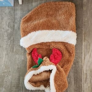 EUC Cozy cute Reindeer Hooded Outfit For Dogs Or Cats-LARGE